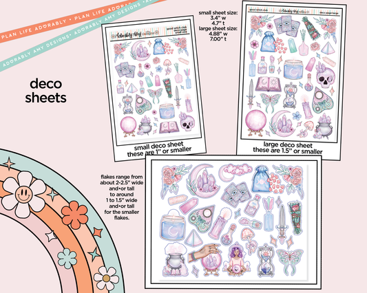 Good Witch Club Weekly Kit Deco Pages - All Sizes