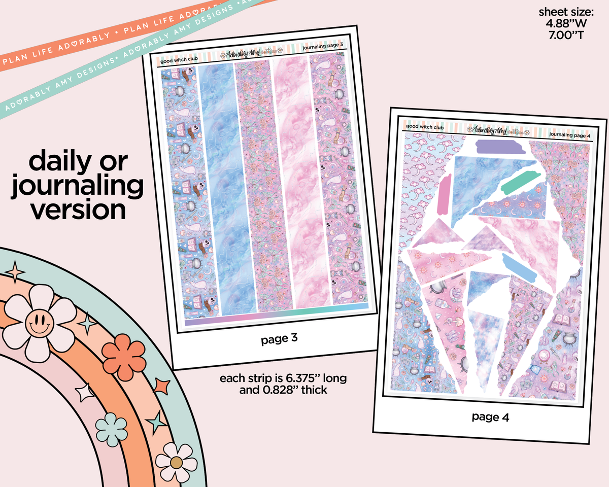 Journaling and Daily Planning Good Witch Club Planner Sticker Kit