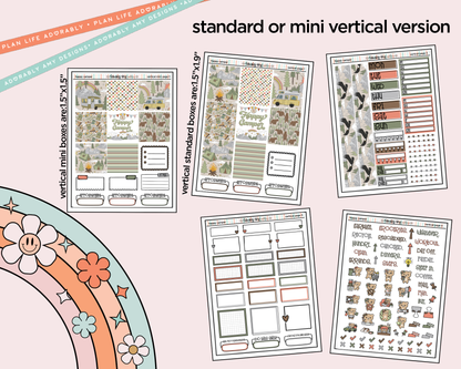 Vertical Happy Camper Kit for Vertical Standard Size Planners or Insert