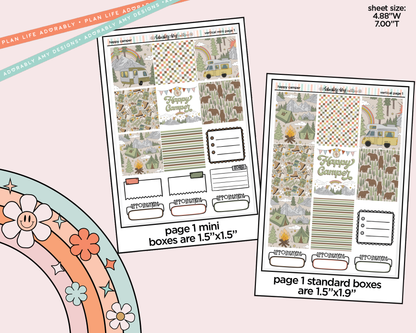 Vertical Happy Camper Kit for Vertical Standard Size Planners or Insert