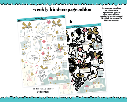 Happy Christmas Weekly Kit Addons - All Sizes - Deco, Smears and More!