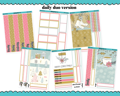 Daily Duo Happy Christmas Weekly Planner Sticker Kit for Daily Duo Planner