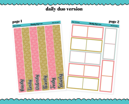 Daily Duo Happy Christmas Weekly Planner Sticker Kit for Daily Duo Planner