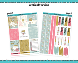 Vertical Happy Christmas Planner Sticker Kit for Vertical Standard Size Planners or Inserts