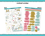 Vertical Happy Christmas Planner Sticker Kit for Vertical Standard Size Planners or Inserts
