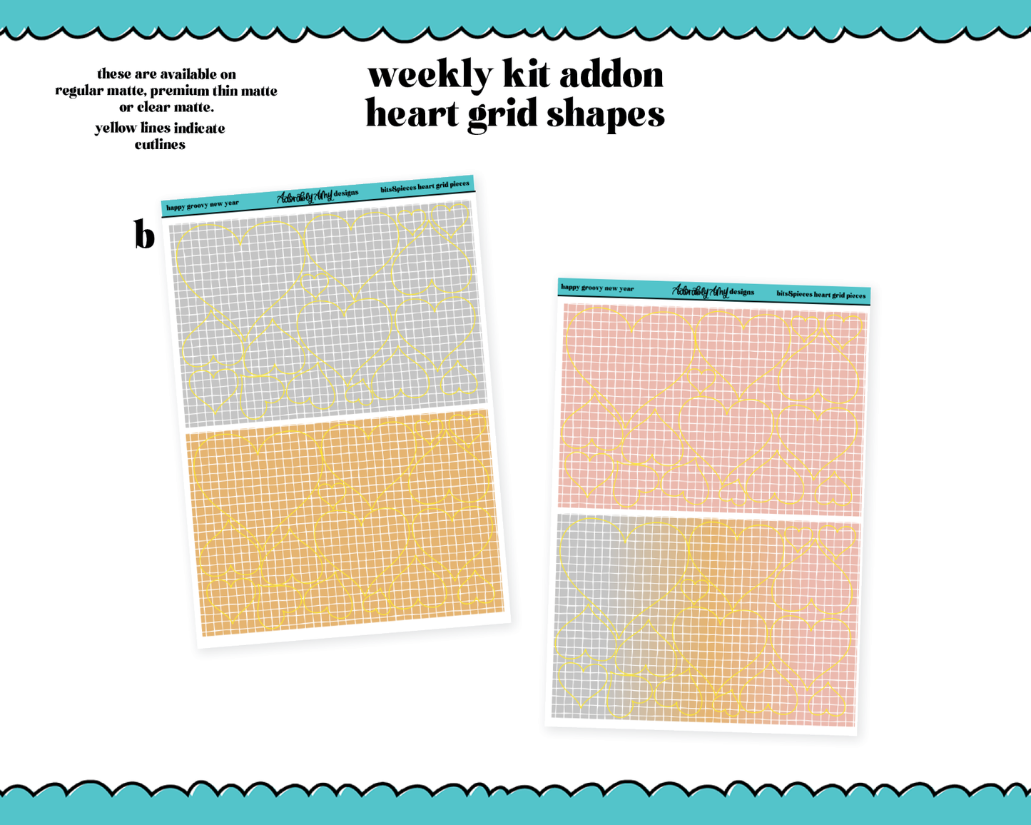 Happy Groovy New Year Weekly Kit Addons - All Sizes - Deco, Smears and More!