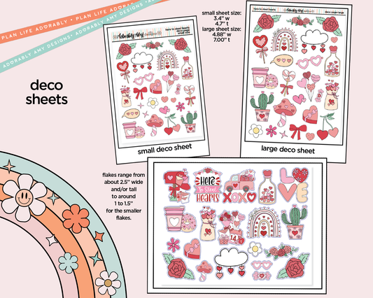 Here to Steal Hearts Valentine Weekly Kit Deco Pages - All Sizes