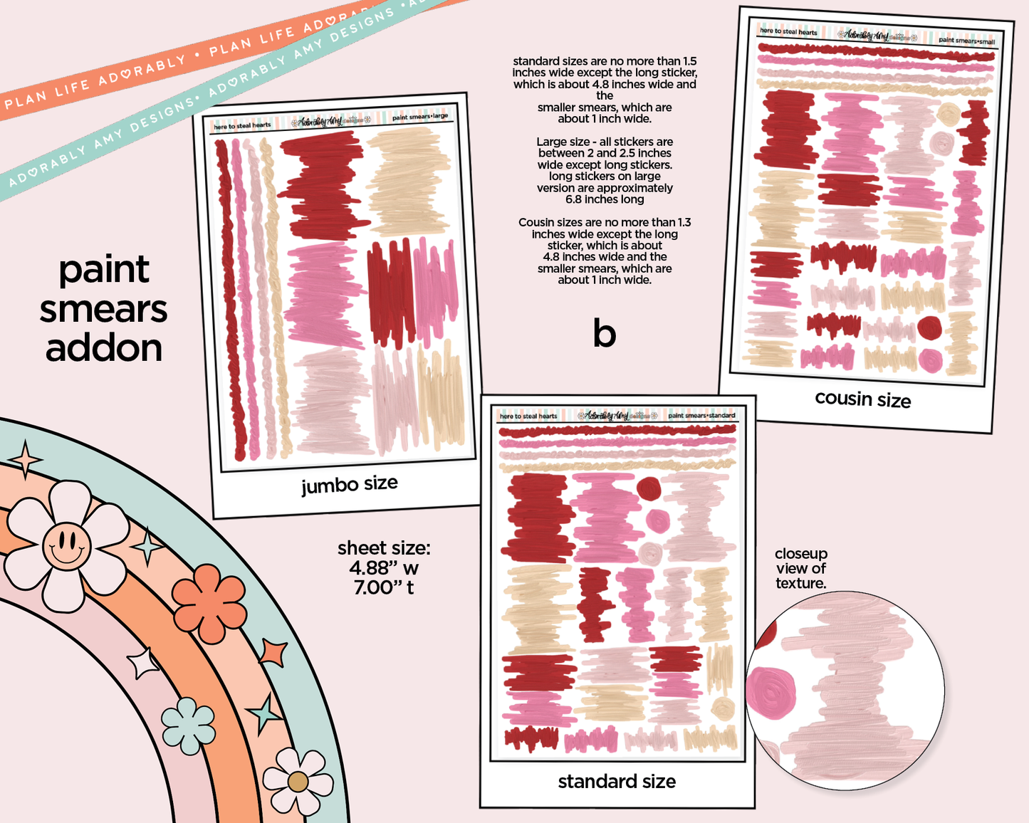 Here to Steal Hearts Valentine Weekly Kit Addons - All Sizes - Strips, Smears and More!