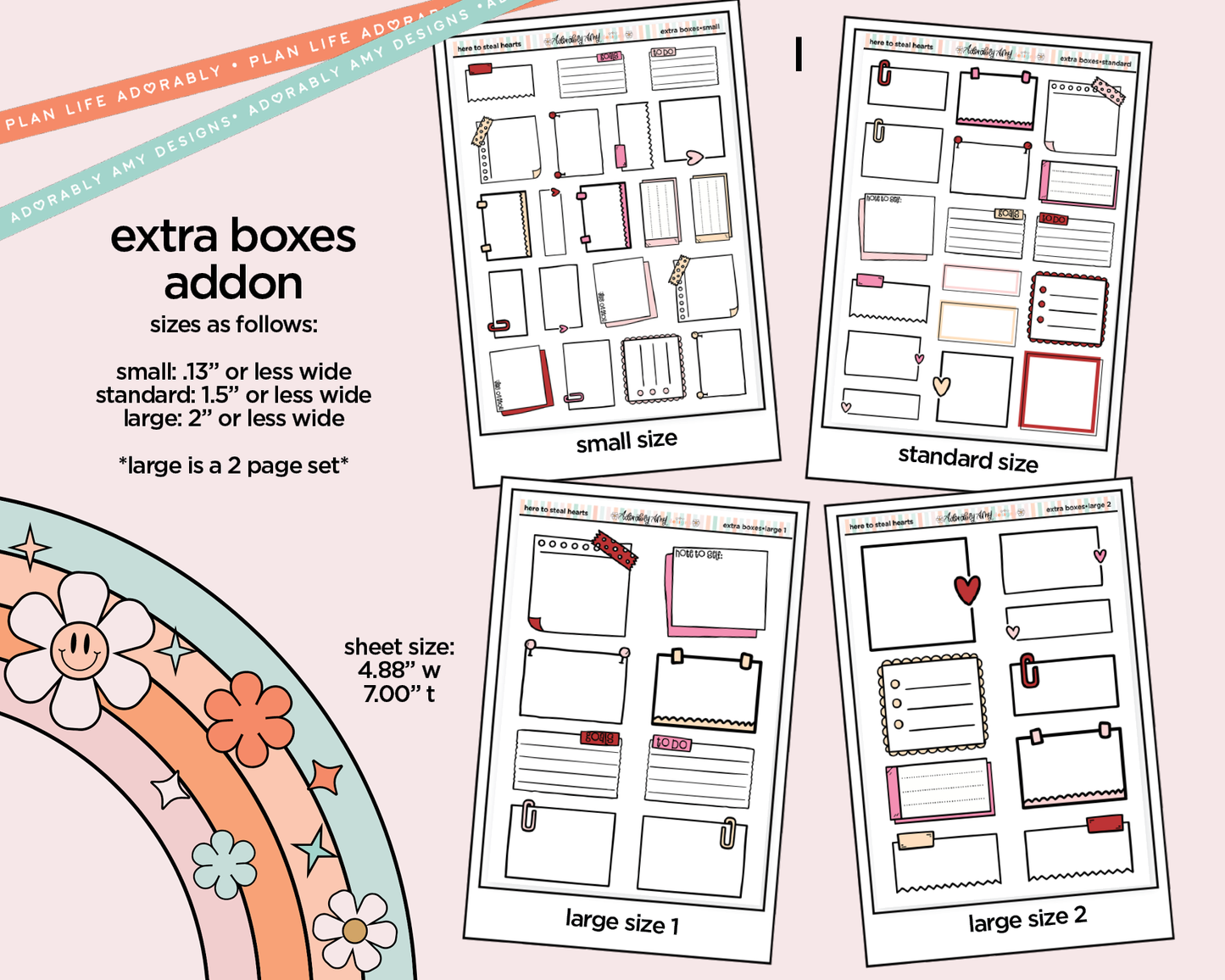 Here to Steal Hearts Valentine Weekly Kit Addons - All Sizes - Strips, Smears and More!