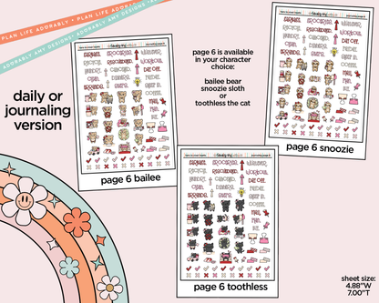 Journaling and Daily Planning Here to Steal Hearts Valentine Planner Sticker Kit