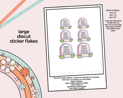 Here Lies a Mansplainer Typography Sampler Planner Stickers