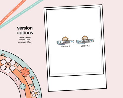 Monty the Monkey Highlight Highlighters Decoration Character Planner Stickers - 3 Sizes Available