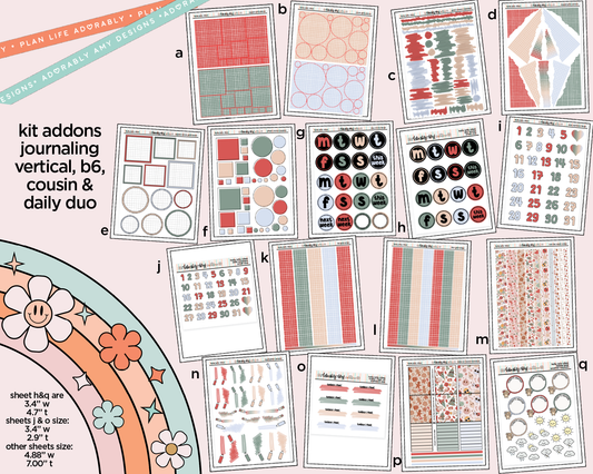 Holly Jolly Vibes Weekly Kit Addons - All Sizes - Strips, Smears and More!