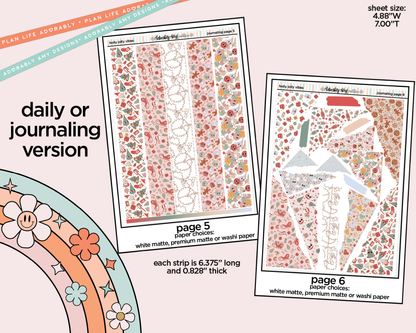 Journaling and Daily Planning Holly Jolly Vibes Planner Sticker Kit