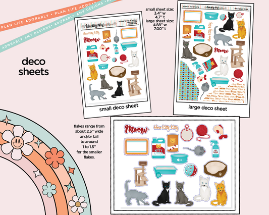 A House Isn't a Home Without a Cat Weekly Kit Deco Pages - All Sizes