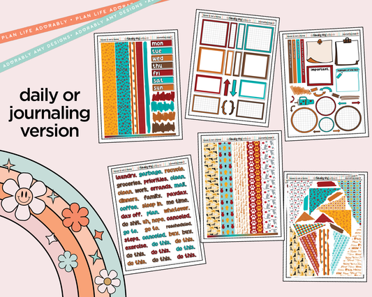 Journaling and Daily Planning A House Isn't a Home Without a Cat Planner Sticker Kit