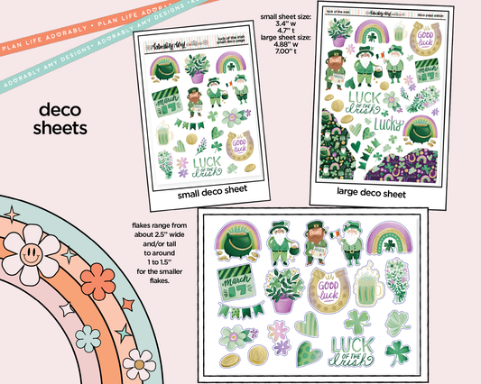 Luck of the Irish Weekly Kit Deco Pages - All Sizes