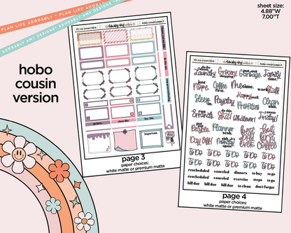 Hobonichi Cousin Weekly It's Ice Cream Time Planner Sticker Kit for Hobo Cousin or Similar Planners