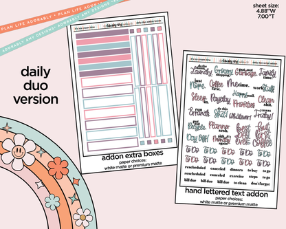 Daily Duo It's Ice Cream Time Weekly Planner Sticker Kit for Daily Duo Planner