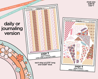 Journaling and Daily Planning It's Ice Cream Time Planner Sticker Kit