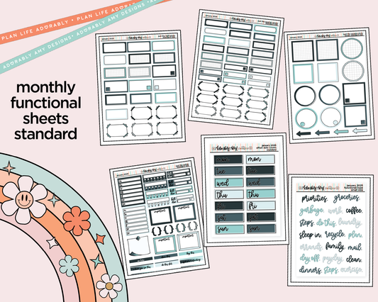 January 2025 Functional Sheets Limited Edition (3 sizes)