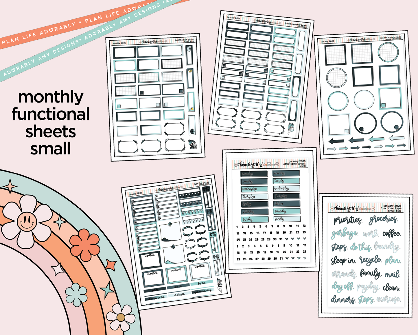 January 2025 Functional Sheets Limited Edition (3 sizes)