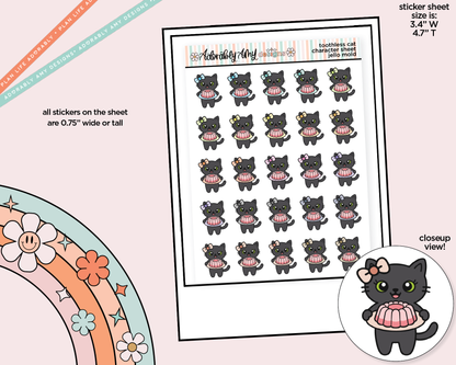 Toothless Cat Jello Mold Decoration Character Planner Stickers
