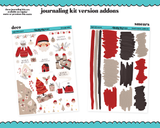 Journaling Kit Jingle Bells Neutral Christmas Themed Planner Sticker Kit