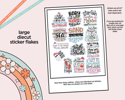 Jingle Shells Typography Sampler Planner Stickers