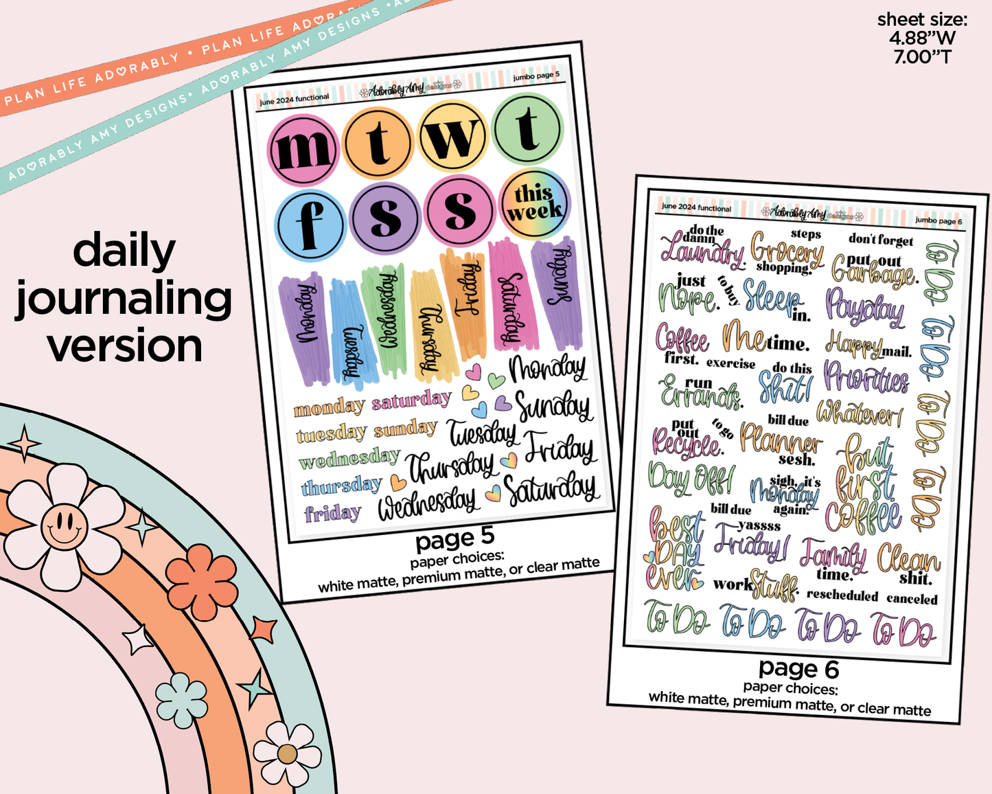 June 2024 Daily Planning Jumbo Size Limited Edition Bundle