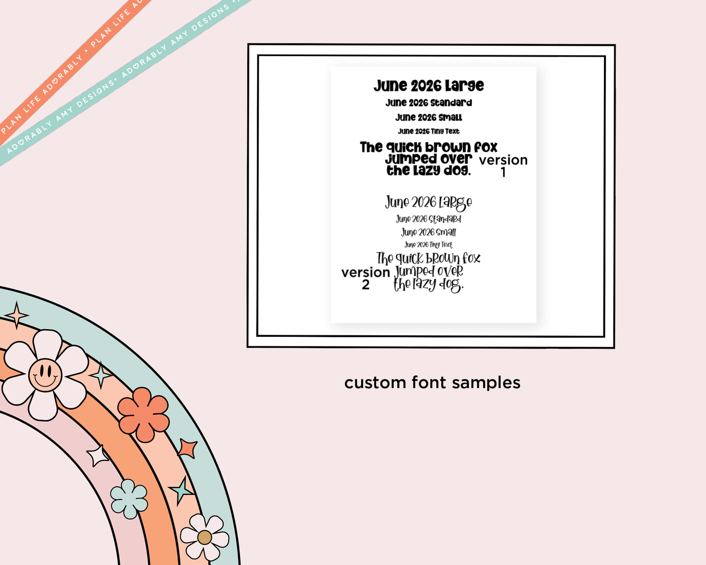 June 2026 LE Foiled Custom Word/Phrase Stickers Planner Stickers