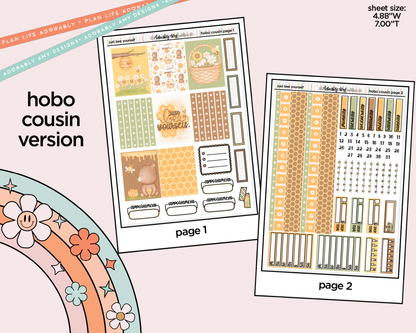 Hobonichi Cousin Weekly Just Bee Yourself Planner Sticker Kit for Hobo Cousin or Similar Planners