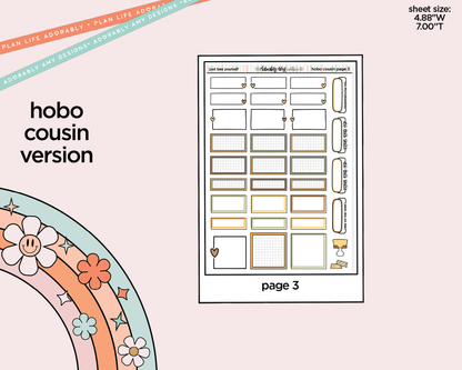 Hobonichi Cousin Weekly Just Bee Yourself Planner Sticker Kit for Hobo Cousin or Similar Planners