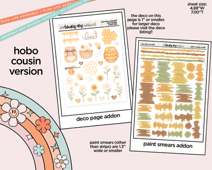 Hobonichi Cousin Weekly Just Bee Yourself Planner Sticker Kit for Hobo Cousin or Similar Planners