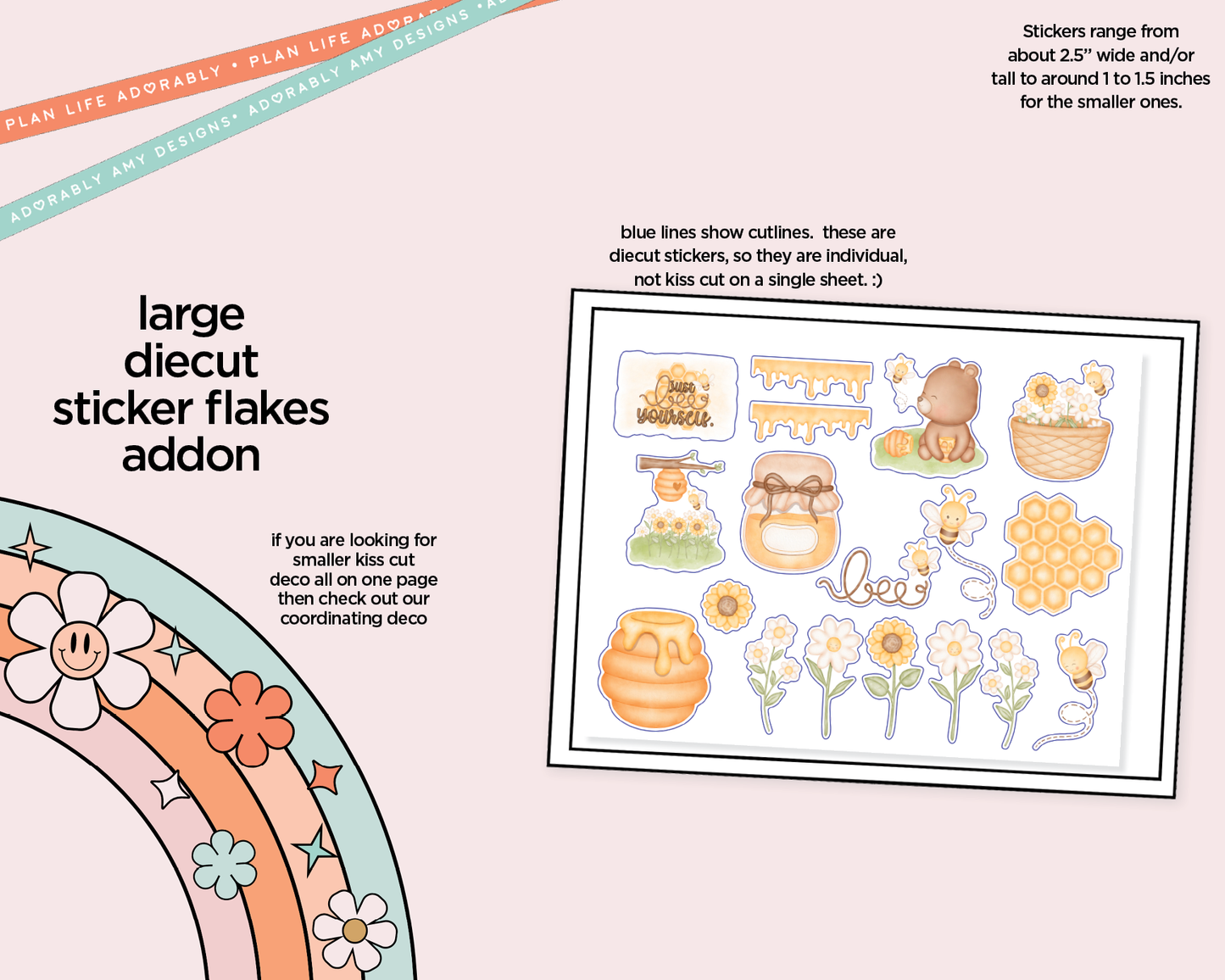 Just Bee Yourself Weekly Kit Deco Pages - All Sizes