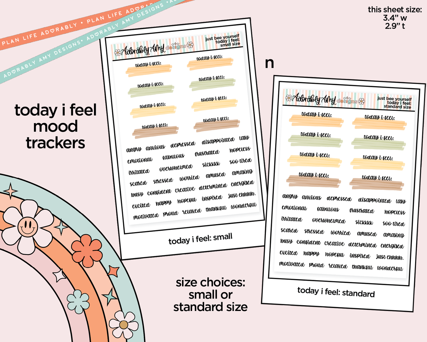 Just Bee Yourself Weekly Kit Addons - All Sizes - Strips, Smears and More! - Adorably Amy Designs
