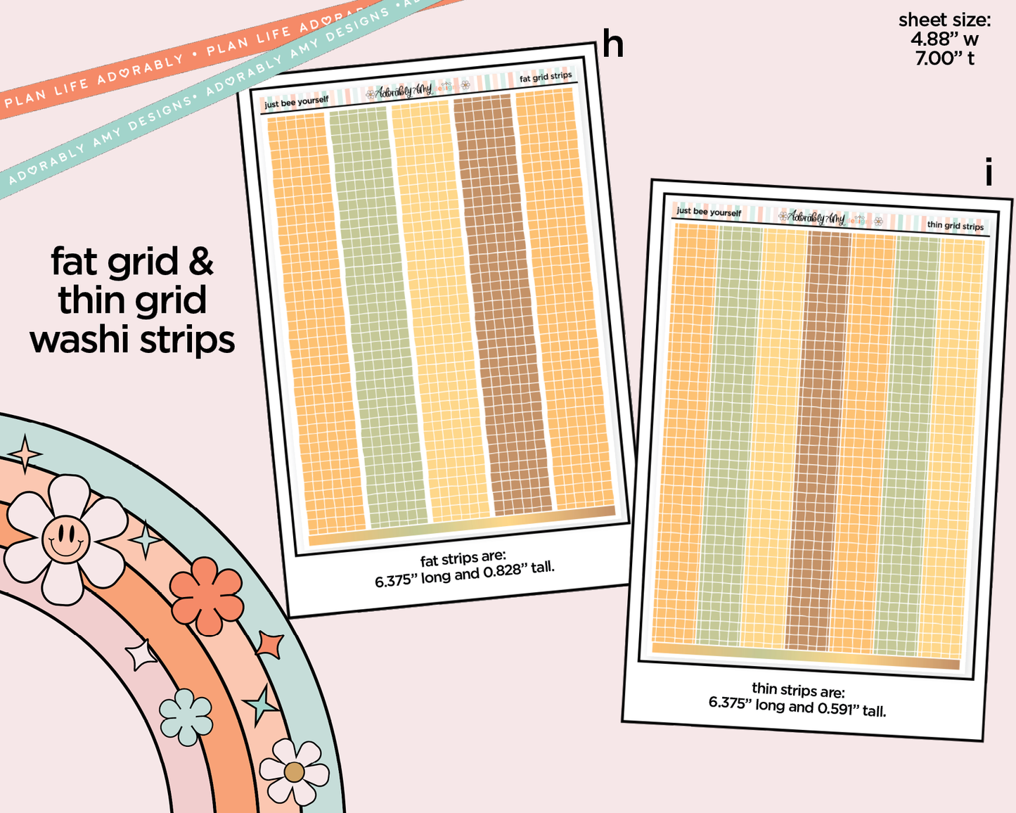 Just Bee Yourself Weekly Kit Addons - All Sizes - Strips, Smears and More! - Adorably Amy Designs