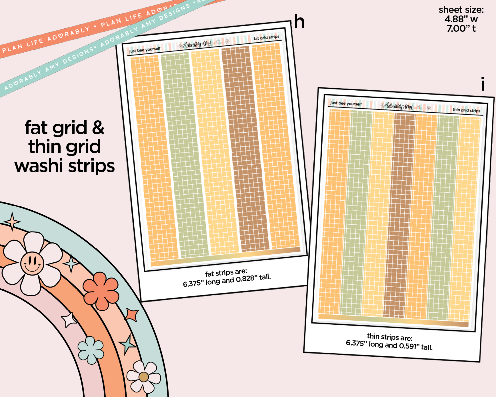 Just Bee Yourself Weekly Kit Addons - All Sizes - Strips, Smears and More! - Adorably Amy Designs