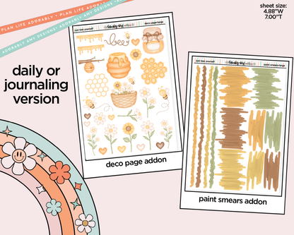 Journaling and Daily Planning Just Bee Yourself Planner Sticker Kit