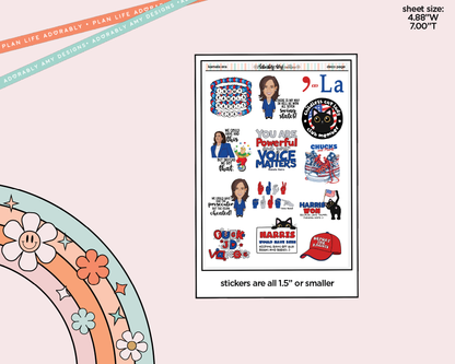 In My Kamala Era Deco Sampler Planner Stickers