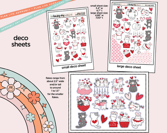 Kitties in Love Weekly Kit Deco Pages - All Sizes