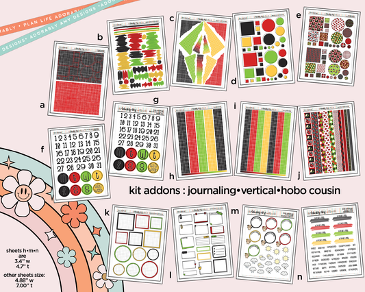 Little Ladybugs Weekly Kit Addons - All Sizes - Strips, Smears and More! - Adorably Amy Designs