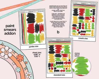 Little Ladybugs Weekly Kit Addons - All Sizes - Strips, Smears and More! - Adorably Amy Designs