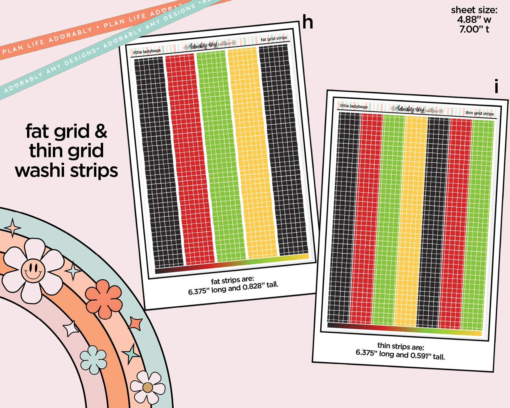Little Ladybugs Weekly Kit Addons - All Sizes - Strips, Smears and More! - Adorably Amy Designs
