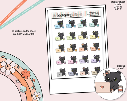 Toothless Cat Laptop Work Decoration Character Planner Stickers