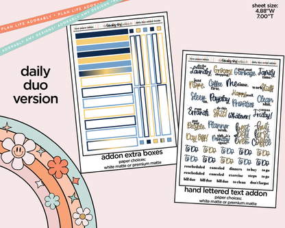 Daily Duo Love Peace Latkes Weekly Planner Sticker Kit for Daily Duo Planner