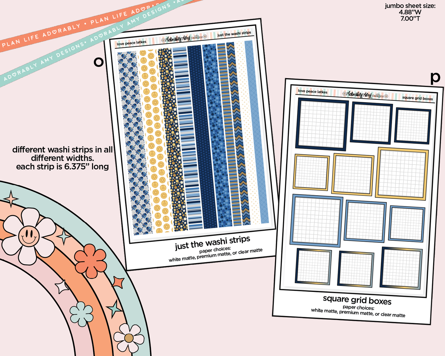 Love Peace Latkes Weekly Kit Addons - All Sizes - Deco, Smears and More!