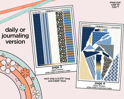 Journaling and Daily Planning Love Peace Latkes Planner Sticker Kit