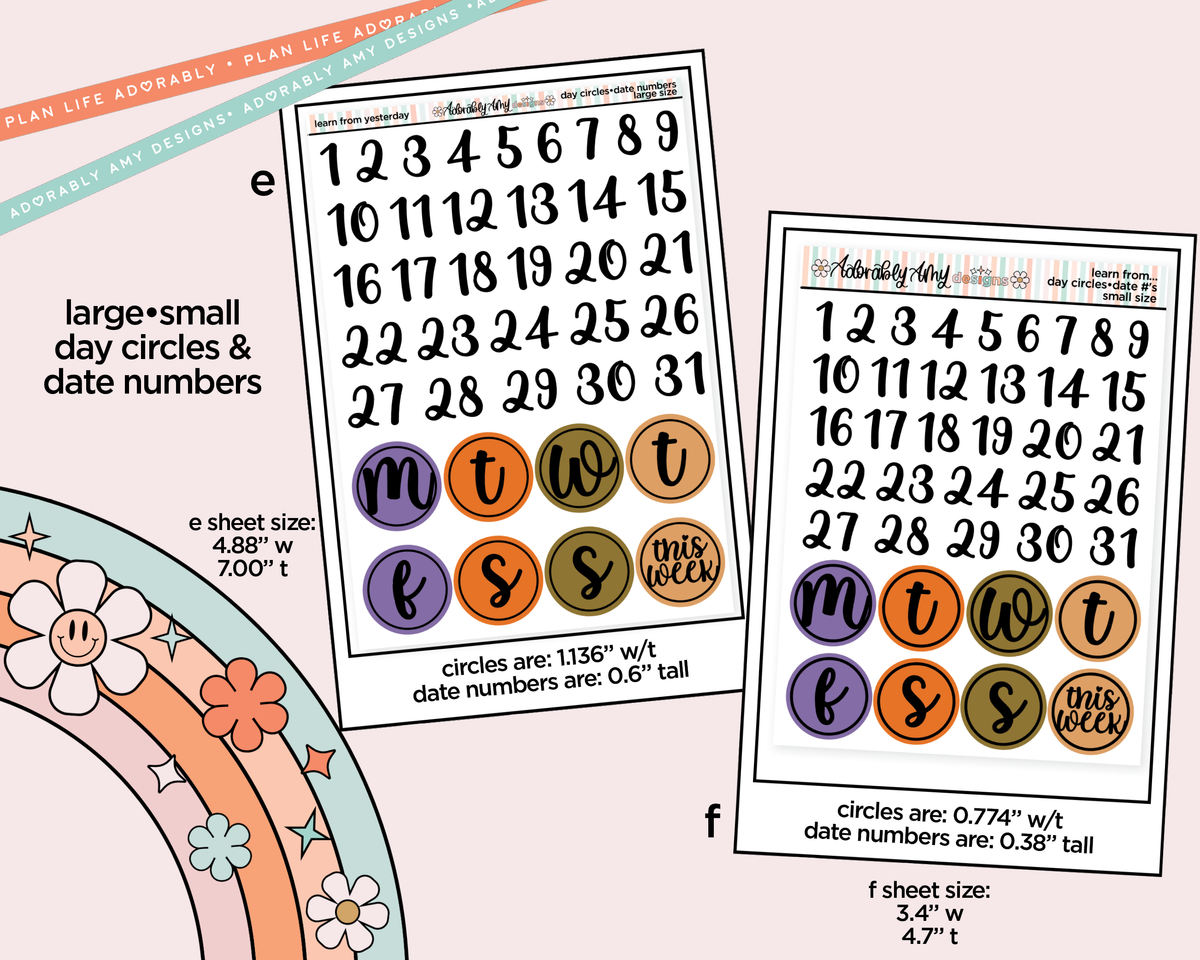 Learn From Yesterday Weekly Kit Addons - All Sizes - Strips, Smears and More! - Adorably Amy Designs