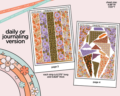 Journaling and Daily Planning Learn From Yesterday Planner Sticker Kit - Adorably Amy Designs